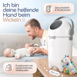Produktbild für Windeleimer Levias LW-W01, 10 Liter