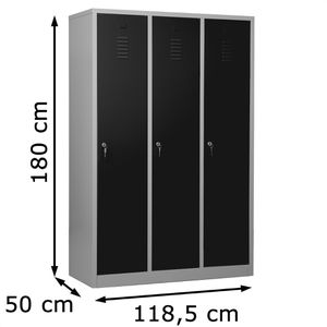 Produktbild für Spind G-Office WRD/3.18120, anthrazit