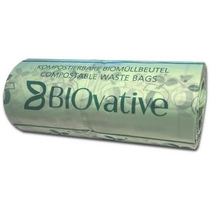 Produktbild für Müllbeutel BIOvative PRODUCTS, 10LHR25, 10 Liter