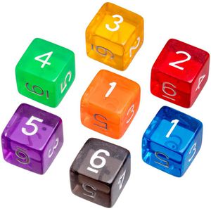 Würfel Philos 7520, transparent, bunt