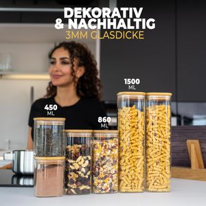 Produktbild für Vorratsglas Clidor mit Bambusdeckel