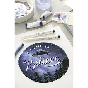 Produktbild für Kalligraphie-Stift Faber-Castell Pitt Artist Pen 167501, weiß