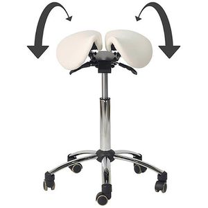 Produktbild für Drehhocker Teqler T135364W, mit Sattelsitz