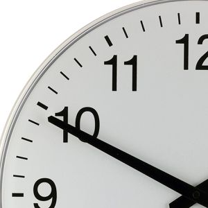 Produktbild für Wanduhr Eurotime 55403, Kunststoff, analog, Funkuhr