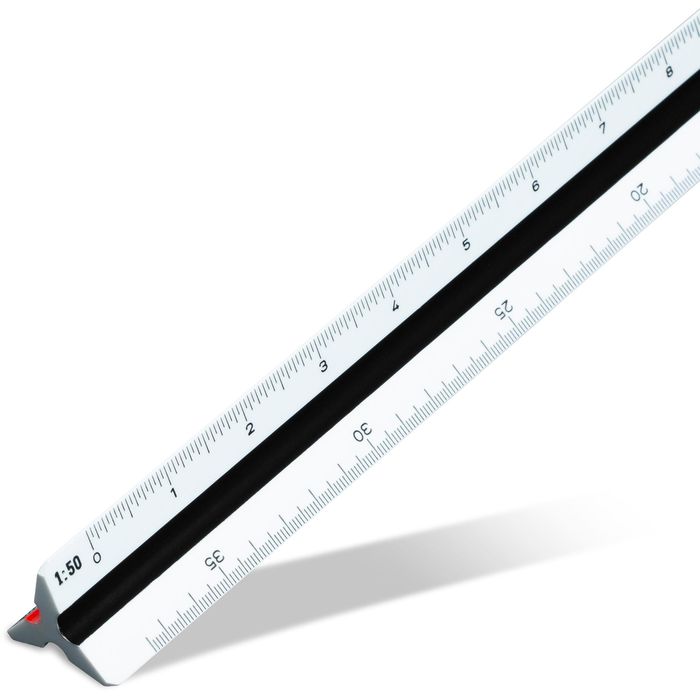 Aristo Dreikantmaßstab GEOCollege 30cm - Praktisches Zeichenwerkzeug Aus Kunststoff