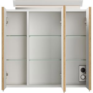 Produktbild für Spiegelschrank Posseik eiche gold