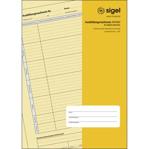 Produktbild für Ausbildungsnachweis Sigel AW480, A4