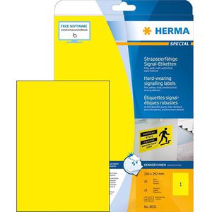 Folienetiketten Herma 8033 Signal, gelb matt