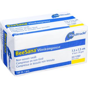 Produktbild für Vlieskompressen Meditrade BeeSana, 6-lagig, unsteril