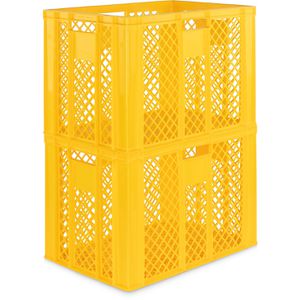 Produktbild für Eurobox Alpha-Paletten gelb, 80 Liter, lebensmittelecht