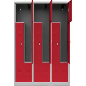 Produktbild für Spind Lüllmann 525124, Z-Spind, rot