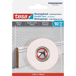 Montageband Tesa Powerbond Tapete&Putz, 1,5mx19mm