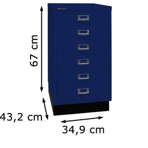 Produktbild für Schubladenschrank Bisley MultiDrawer, aus Metall