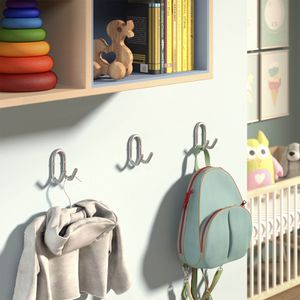 Produktbild für Garderobenhaken SO-TECH Fara, 108679, silber