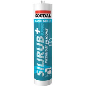 Silikon Soudal Silirub +S7000, Premium, silbergrau