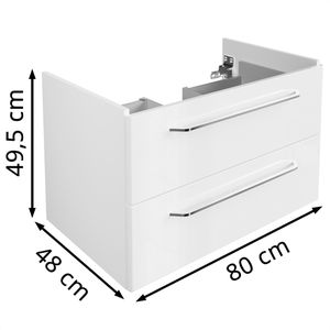 Produktbild für Waschbeckenunterschrank Fackelmann Milano, 84203, hängend