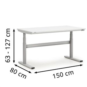 Produktbild für Arbeitstisch Treston TED815-41, elektrisch höhenverstellbar