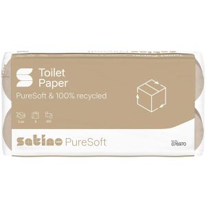 Produktbild für Toilettenpapier Satino PureSoft, 076970, MT1