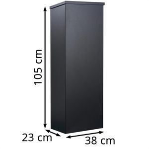Produktbild für Paketbriefkasten Allux 600 Parcel RS, schwarz