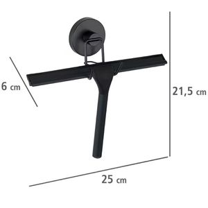 Produktbild für Duschabzieher Wenko Vacuum-Loc, aus Metall, schwarz