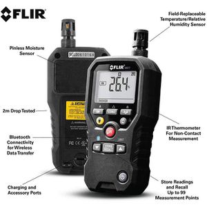 Produktbild für Feuchtemessgerät FLIR MR77, LC-Display