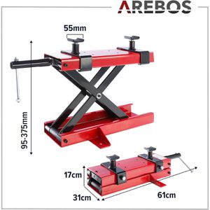 Produktbild für Scherenwagenheber Arebos Motorradheber, mit Kurbel