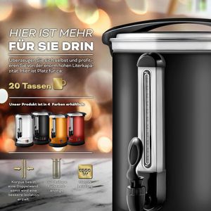 Produktbild für Heißwasserspender Tresko 1385-002, einstellbar 30°C - 110°C
