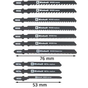 Produktbild für Stichsägeblätter Einhell 49617350, Box T