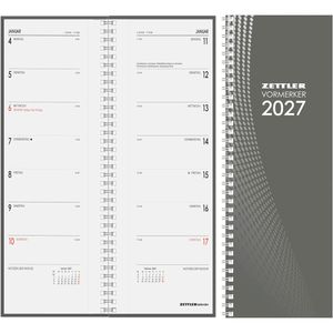 Produktbild für Vormerkbuch Zettler 718-0000, graues Hardcover