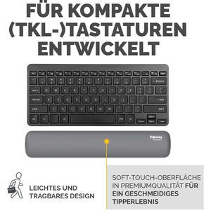 Produktbild für Handballenauflage Fellowes Breyta Kompakt 100142571, grau