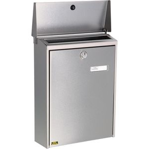 Produktbild für Briefkasten Burg-Wächter Oslo 3767 NI, silber, aus Edelstahl