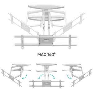 Produktbild für TV-Wandhalterung Onkron M6L-W, weiß