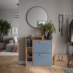 Produktbild für Schuhschrank Vicco Orlando, eiche / blau