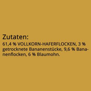 Produktbild für Haferbrei 3Bears Porridge Mohnige Banane