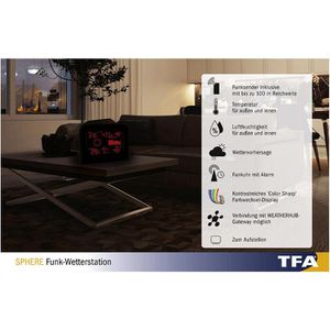 Produktbild für Wetterstation TFA 35.1148.01.IT Sphere, Funk, digital