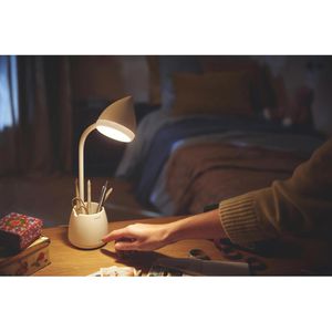 Produktbild für Schreibtischlampe Philips Hat, weiß, LED, dimmbar