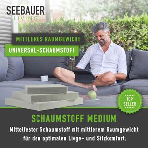 Produktbild für Schaumstoff Seebauer-Living Medium RG 35/40, mittelfest