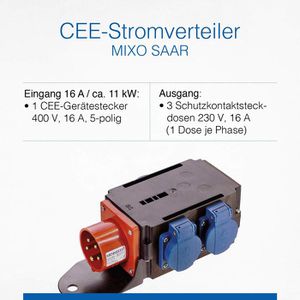Produktbild für CEE-Stromverteiler as-Schwabe Mixo Saar, mobil, für außen