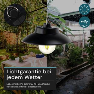 Produktbild für Campinglampe Luxula LXSO700119, mit Solar