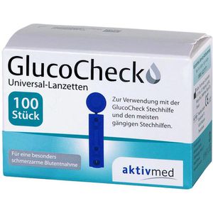 Produktbild für Lanzetten GlucoCheck Universal bunt, steril