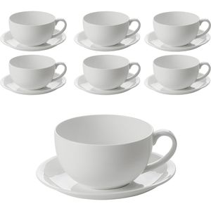 MaxwellundWilliams Kaffeetassen Cashmere Cappuccino, Porzellan, 6 Tassen und Untertassen 350ml 12-teilig , 6 Stück