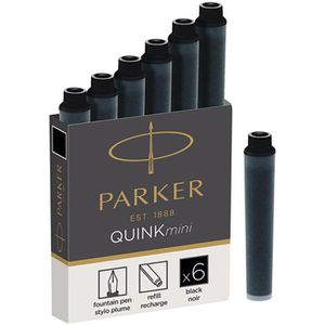 Füllerpatronen Parker 1950407 Quink Mini, schwarz