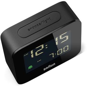 Produktbild für Wecker Braun BC08B DCF schwarz, digital