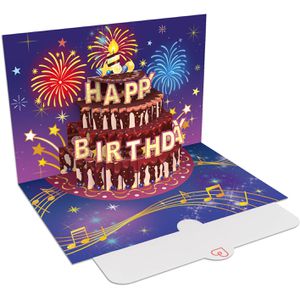 Produktbild für Geburtstagskarte papercrush 3D Feuerwerk, mit Musik und Licht