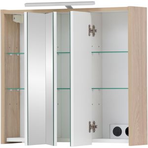 Produktbild für Spiegelschrank Schildmeyer Elba 151290, eiche