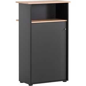 Produktbild für Empfangstheke Möbelpartner 155643, artisan eiche / schwarz