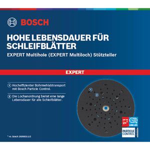 Produktbild für Schleifteller Bosch Expert Multihole Medium, Klett