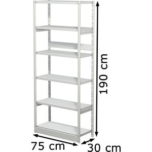 Produktbild für Aktenregal Kerkmann Progress 500, 50950011, aus Metall