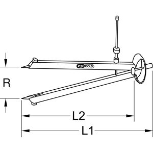 Produktbild für Anreißzirkel KS-Tools 300.0429, für Holz &amp; Metall