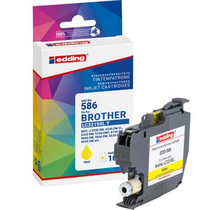 Produktbild für Tinte Edding EDD-586 für Brother LC-3219XLY